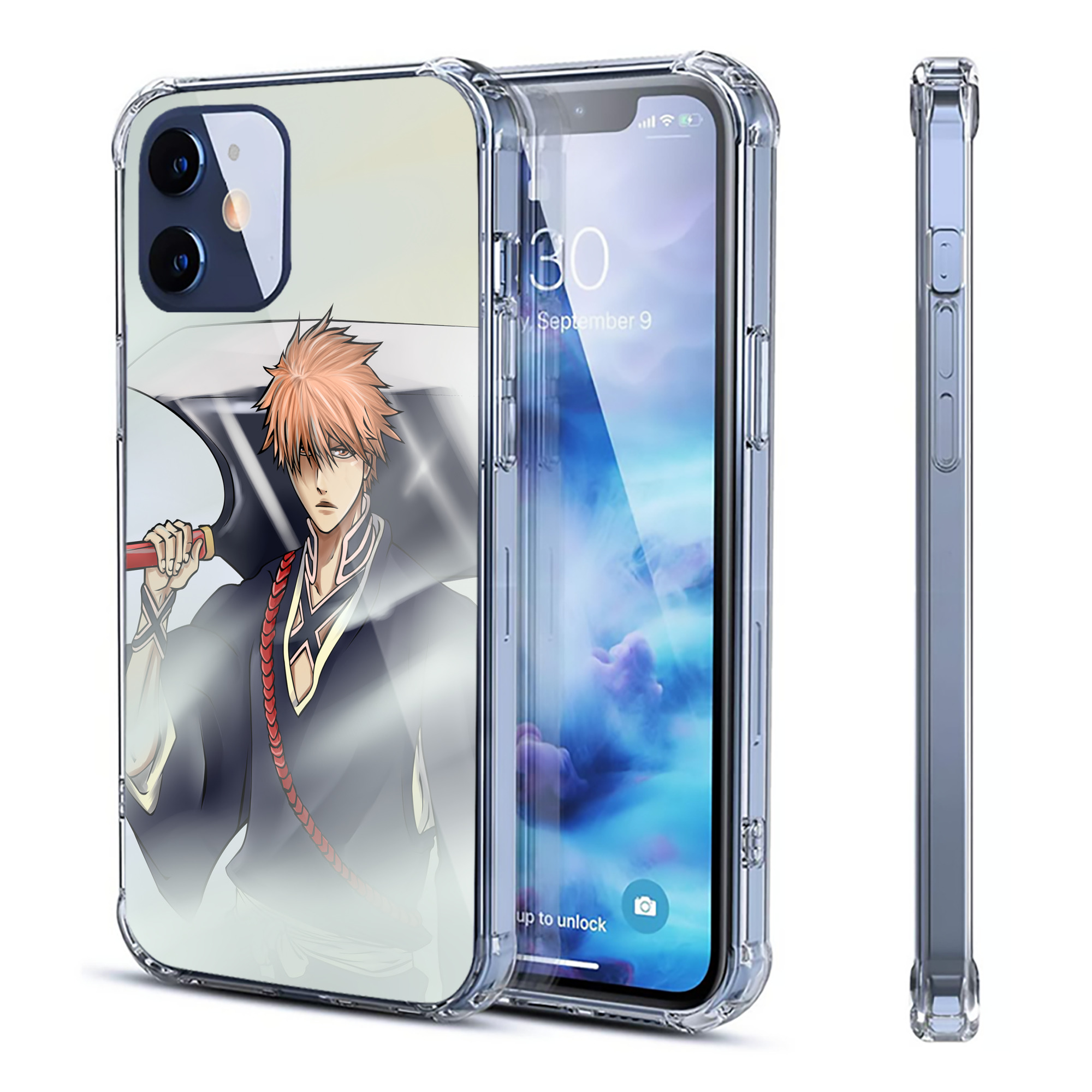 （画像用） ブリーチ BLEACH 【iPhone 12シリーズ対応】透明スマホケース（クリアソフトケース）